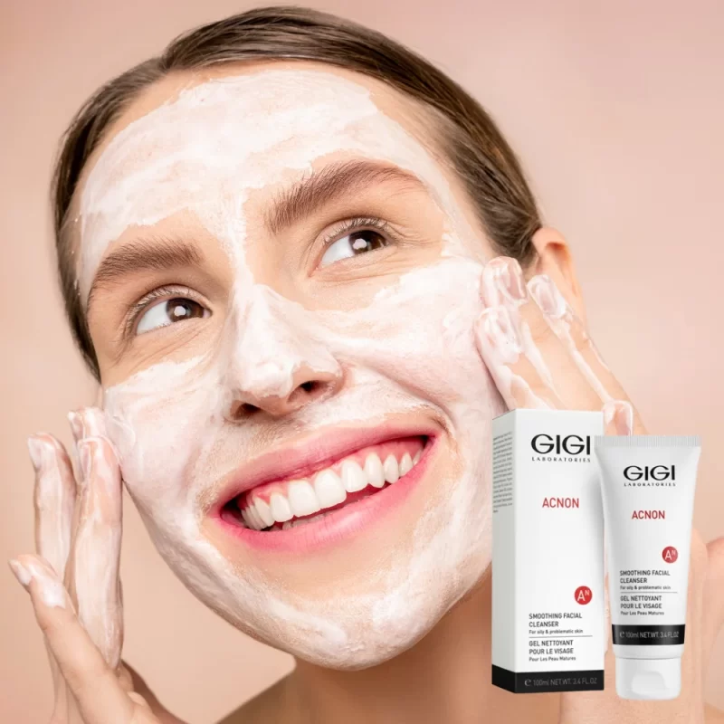 gigi acnon smoothing facial cleanser